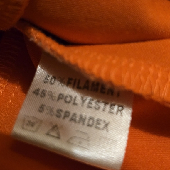 SO REAL Size Medium Orange and white track jacket. Please read description. - Picture 5 of 10